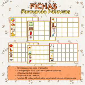 Fichas Ilustradas | Recurso para Alfabetização
