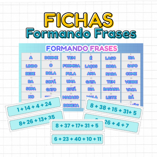 Fichas Formando Frases 🔤📝